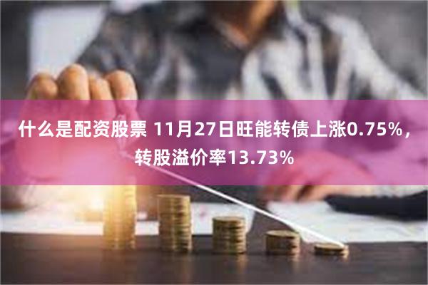 什么是配资股票 11月27日旺能转债上涨0.75%，转股溢价率13.73%