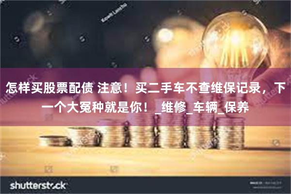 怎样买股票配债 注意！买二手车不查维保记录，下一个大冤种就是你！_维修_车辆_保养
