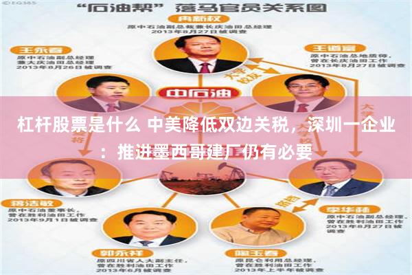 杠杆股票是什么 中美降低双边关税，深圳一企业：推进墨西哥建厂仍有必要