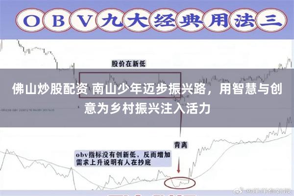 佛山炒股配资 南山少年迈步振兴路，用智慧与创意为乡村振兴注入活力