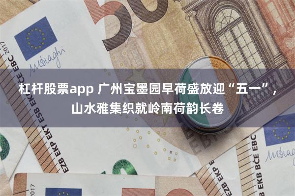 杠杆股票app 广州宝墨园早荷盛放迎“五一”，山水雅集织就岭南荷韵长卷