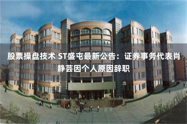 股票操盘技术 ST盛屯最新公告：证券事务代表肖静芸因个人原因辞职