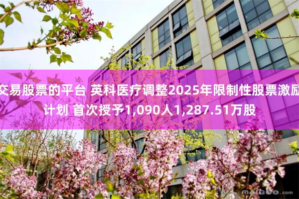 交易股票的平台 英科医疗调整2025年限制性股票激励计划 首次授予1,090人1,287.51万股