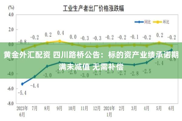 黄金外汇配资 四川路桥公告：标的资产业绩承诺期满未减值 无需补偿