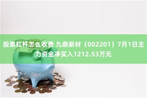 股票杠杆怎么收费 九鼎新材（002201）7月1日主力资金净买入1212.53万元