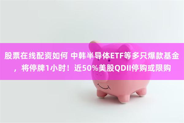 股票在线配资如何 中韩半导体ETF等多只爆款基金，将停牌1小时！近50%美股QDII停购或限购