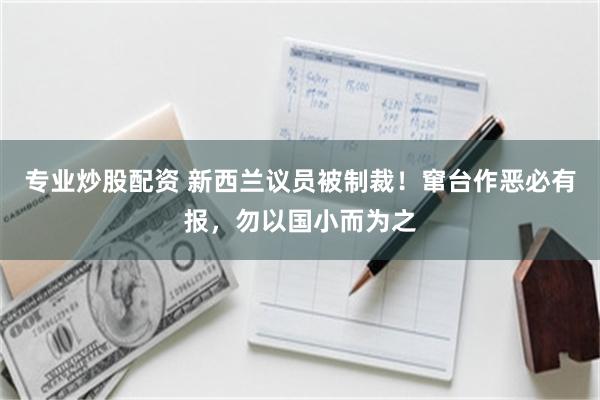 专业炒股配资 新西兰议员被制裁！窜台作恶必有报，勿以国小而为之