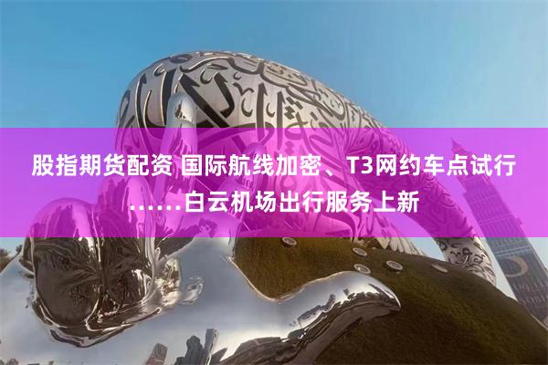 股指期货配资 国际航线加密、T3网约车点试行……白云机场出行服务上新