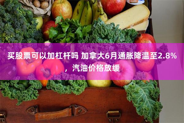 买股票可以加杠杆吗 加拿大6月通胀降温至2.8%，汽油价格放缓
