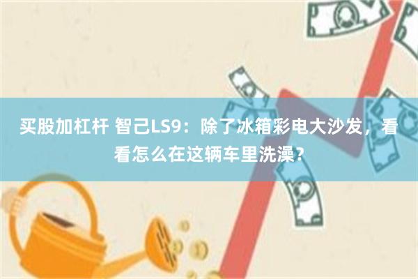 买股加杠杆 智己LS9：除了冰箱彩电大沙发，看看怎么在这辆车里洗澡？